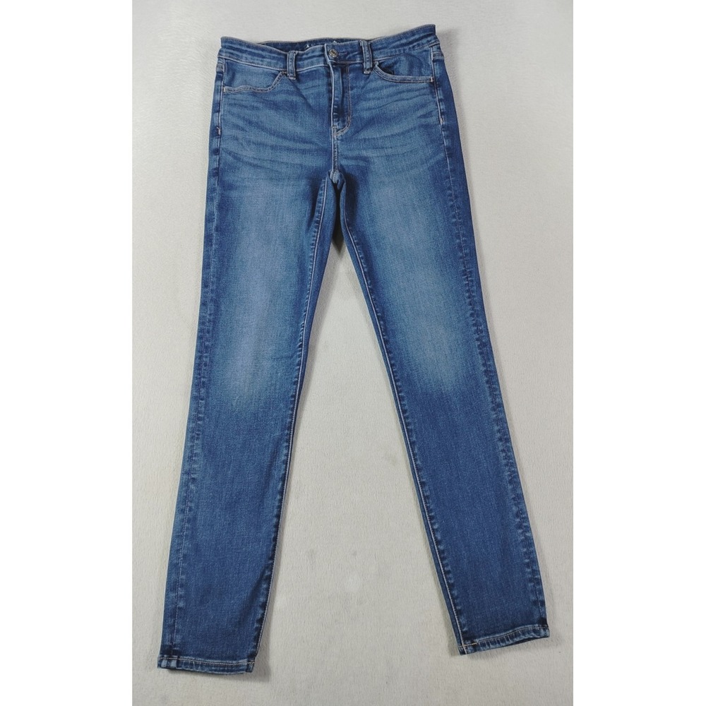 American Eagle Jeggings Jeans Womens 10 Blue High Rise‎ Denim Next Level Stretch